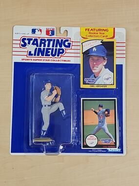 1990 Starting Lineup Orel Hershiser Figure With Rookie Card Included LA Dodgers
